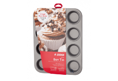 Judge Non-Stick 12 Cup Bun Tin